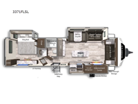 Kodiak Ultimate 3371FLSL Floorplan Image