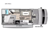 Solera 22N Chevy Floorplan Image