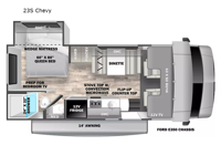 Solera 23S Chevy Floorplan Image