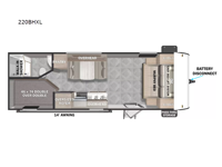 Salem Cruise Lite 220BHXL Floorplan Image