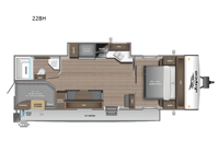 Jay Feather 22BH Floorplan Image