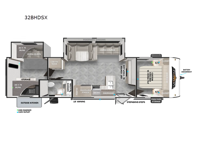 Wildwood 32BHDSX Floorplan Image