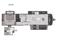 Retreat 39LOFT Floorplan Image