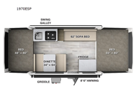 Rockwood Extreme Sports 1970ESP Floorplan Image