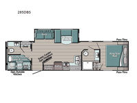 Trailmaster 285DBS Floorplan Image