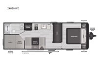 Hideout Sport 240BHWE Floorplan Image
