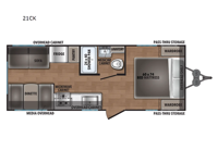 Shasta 21CK Floorplan Image