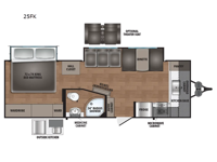 Shasta 25FK Floorplan Image