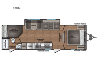 Shasta 26DB Floorplan Image
