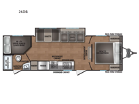 Shasta 26DB Floorplan