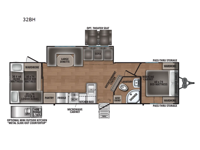Shasta 32BH Floorplan Image