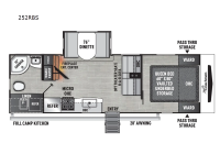 Freedom Express Ultra Lite 252RBS Floorplan