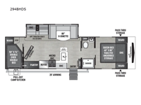 2024 Coachmen RV Freedom Express Ultra Lite 294BHDS Floorplan