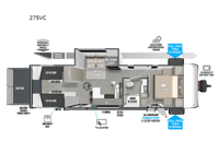 Wildwood FSX 275VC Floorplan Image