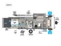 Wildwood FSX 290RTK Floorplan Image