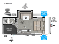 Used 2024 Forest River RV Wildwood FSX 178BHSKX image