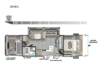 Wildwood X-Lite 28VBXL Floorplan Image