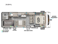 Wildwood X-Lite 261BHXL Floorplan Image