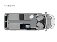 Turismo-ion Twin Bed AWD Floorplan Image