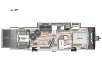 XLR Hyper Lite 3016H Floorplan