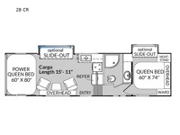 Genesis Supreme 28 CR Floorplan Image