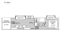 Genesis Supreme 37 GSXL Floorplan Image