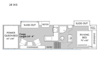 Genesis Supreme 28 IKS Floorplan Image