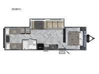 Prowler Lynx 302BHX Floorplan Image