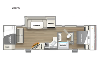 Avenger 28BHS Floorplan Image