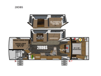2024 Outdoors RV Back Country Series MTN TRX 28DBS Floorplan