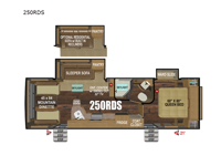 2024 Outdoors RV Black Stone Mountain Series 250RDS Floorplan