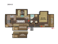 Black Stone Titanium Series 280KVS Floorplan Image