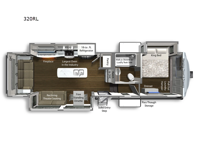 Yukon 320RL Floorplan Image