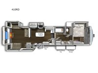 2024 Dutchmen RV Yukon 410RD Floorplan