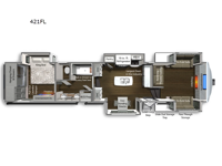 Yukon 421FL Floorplan Image