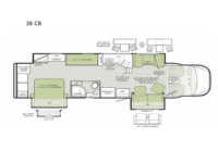 Allegro Bay 38 CB Floorplan Image