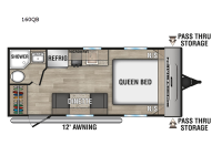 Sportsmen Classic 160QB Floorplan