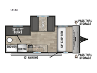 Sportsmen Classic 181BH Floorplan