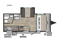Sportsmen Classic 191BHK Floorplan Image