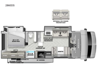 2025 Forest River RV Sunseeker Classic 2860DS Ford Floorplan