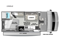 Sunseeker LE 2350LE Ford Floorplan Image