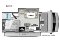Sunseeker LE 2150SLE Chevy Floorplan Image
