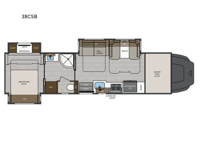 Renegade Classic 38CSB Floorplan Image