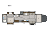 Renegade Classic 45CME Floorplan Image