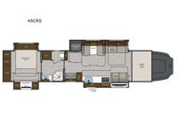 Renegade Classic 45CRS Floorplan Image