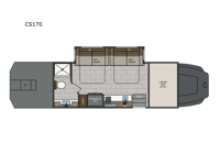 Renegade Classic CS170 Floorplan Image