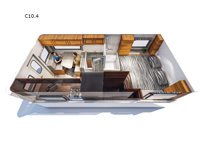 Bigfoot 2500 Series C10.4 Floorplan Image