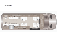 Patriot Cruiser D6 Arched Floorplan Image