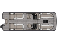 Excalibur LTD - 25 FT Quad Lounge Windshield Floorplan Image