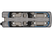 Excalibur - 27 FT Quad Lounge Windshield Floorplan Image